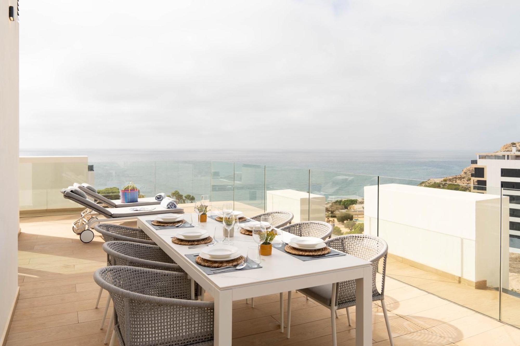 Horizonte Line Hotel Villajoyosa Bagian luar foto